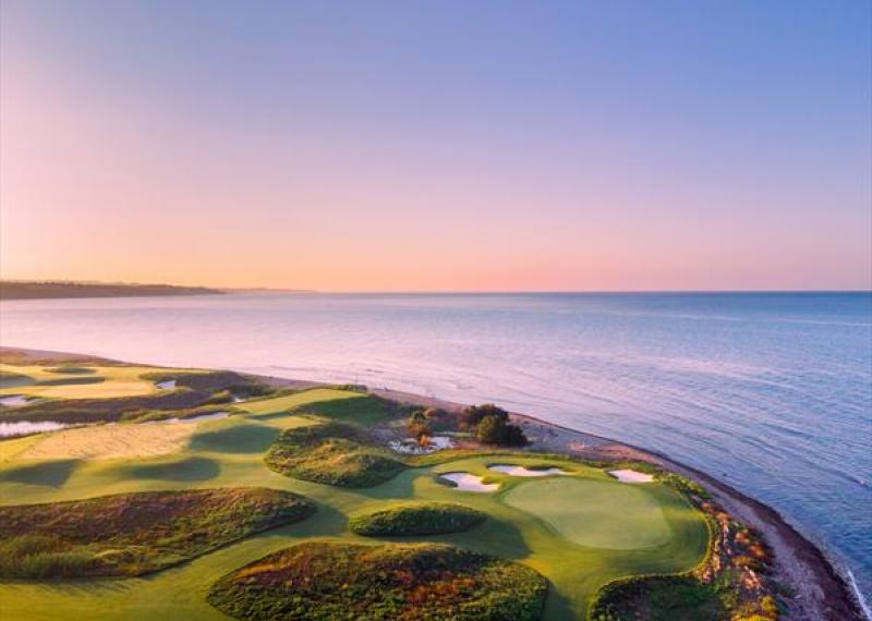 Verdura Golf Course at sunset