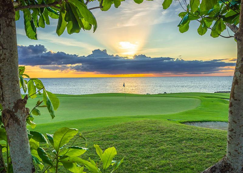 Sunset and sea views from PGA Ocean's 4 course