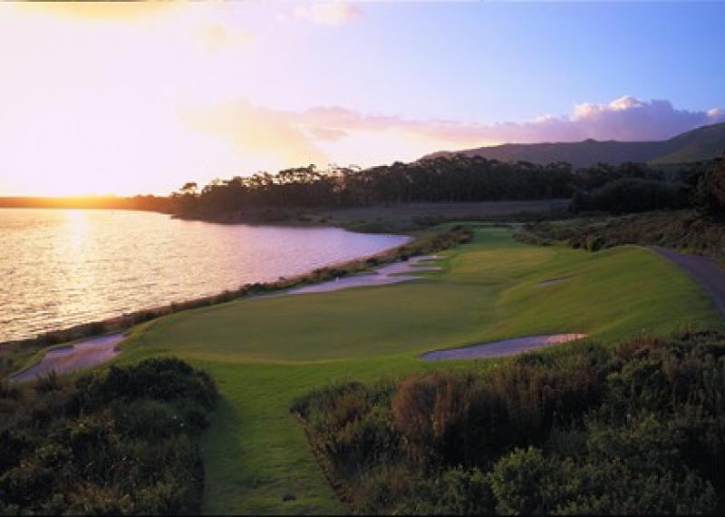 Arabella golf course fairway and coast view