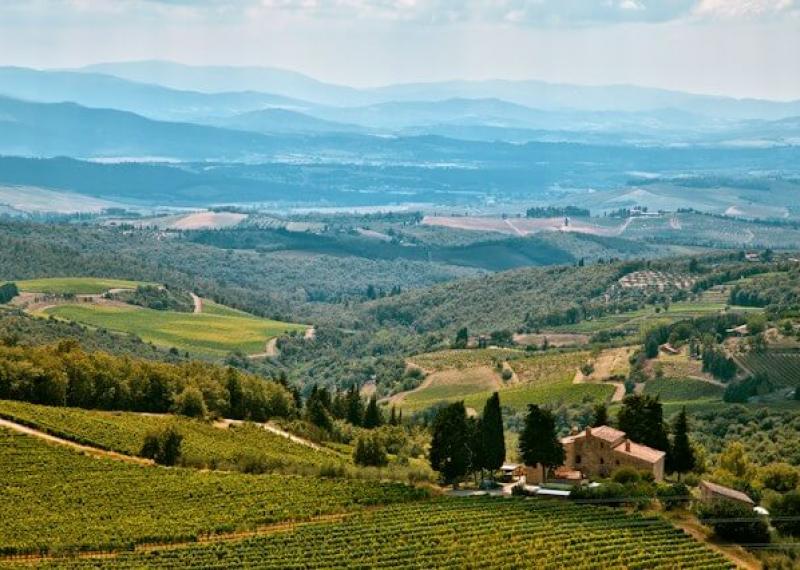 Chianti hills and tuscan landscape