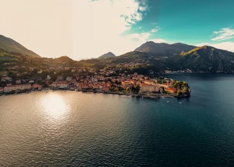 Lake Como at sunset