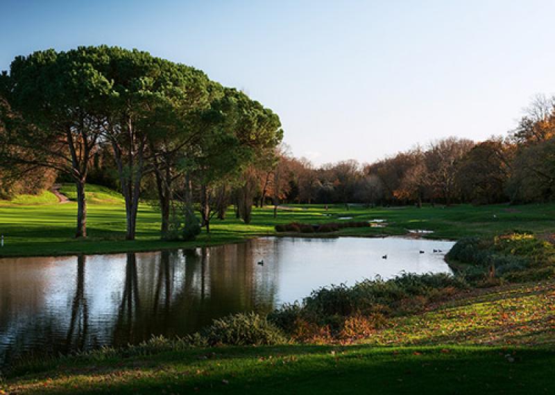 Olgiata golf course with water hazard