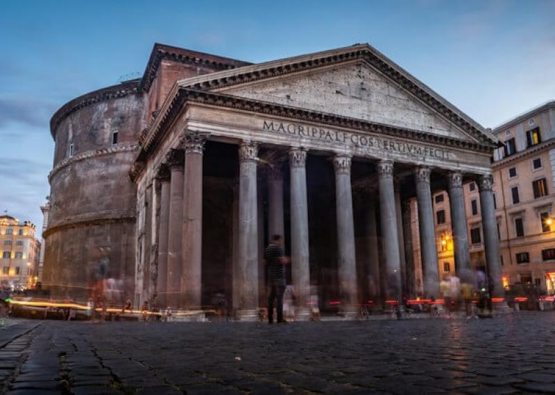 Roman Pantheon seen from the front