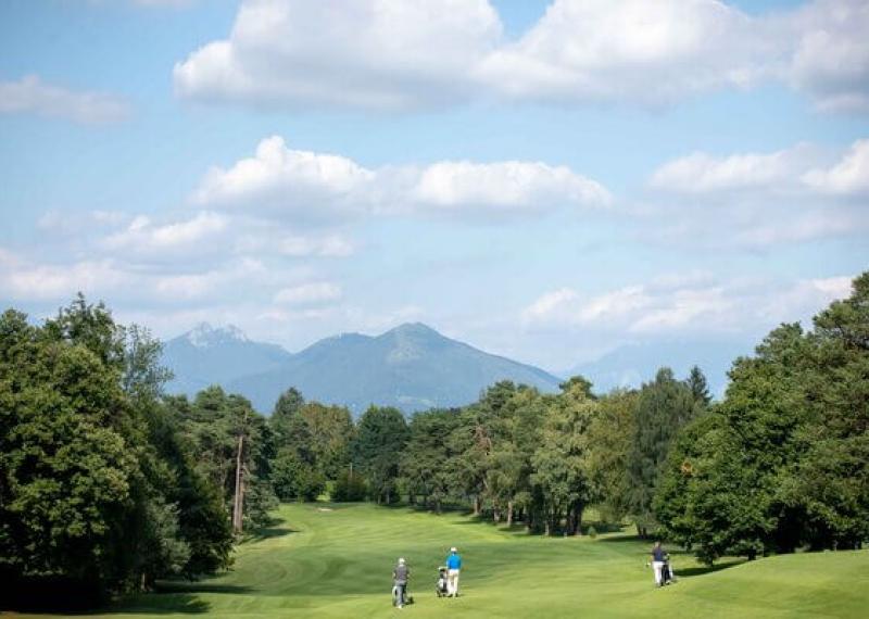 Villa D'este course aerial view