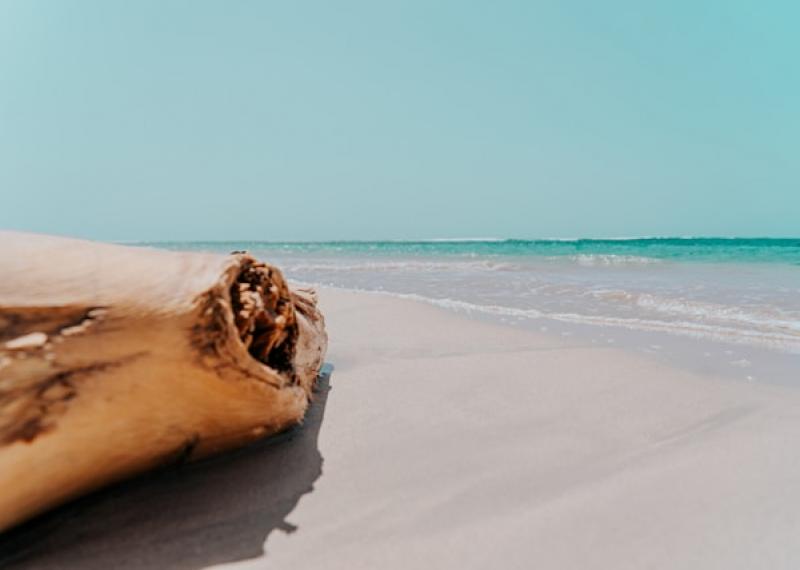 Crystal clear water on the beach in Juan Dolio