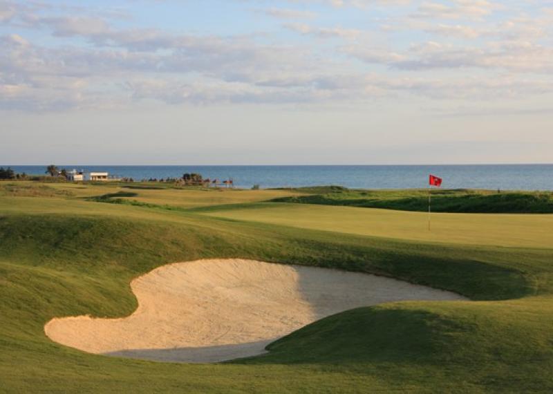 verdura resort course with bunker in the foreground