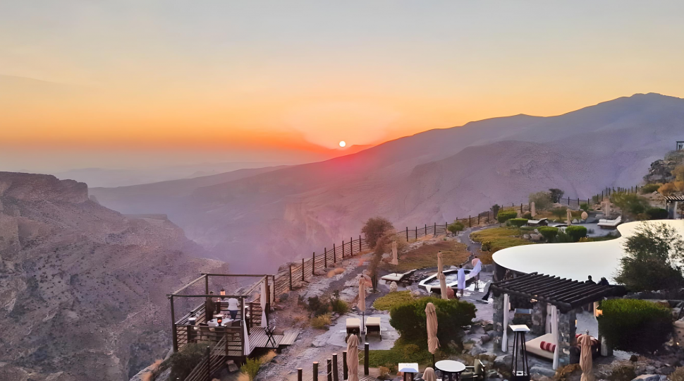 Alila Jabal Akhdar sunset